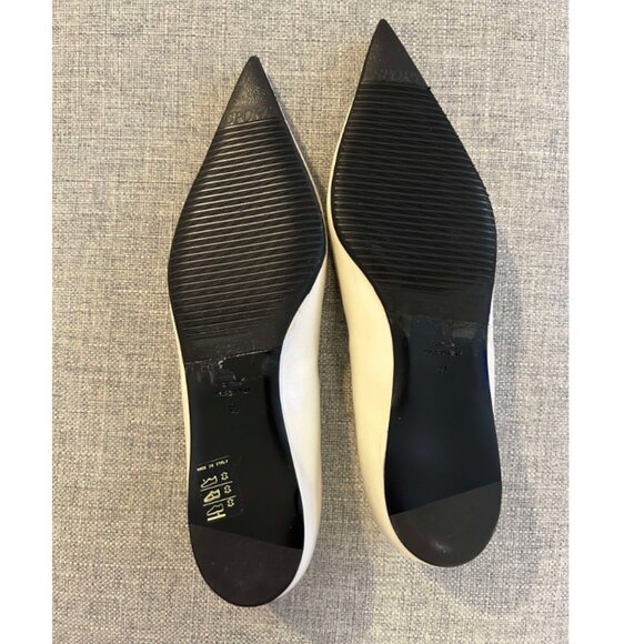 Totême The Asymmetric Ballerina Flats in Off White - Picture 4 of 4